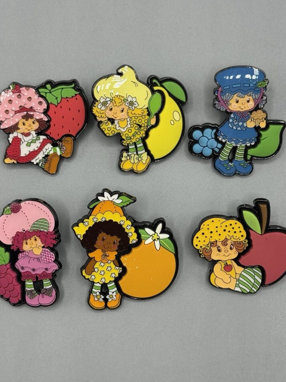 Loungefly Strawberry Shortcake Fruit Scented Pin FULL SET OF 6 New Open Box